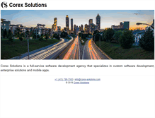 Tablet Screenshot of corex-solutions.com